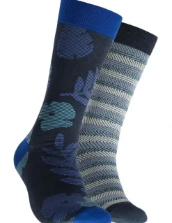 Mitch Dowd Mountains Cotton Socks 2 Pack in Multi