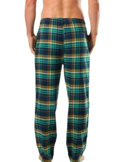 Mitch Dowd Paddy Plaid Bamboo Flannel Sleep Pant in Green