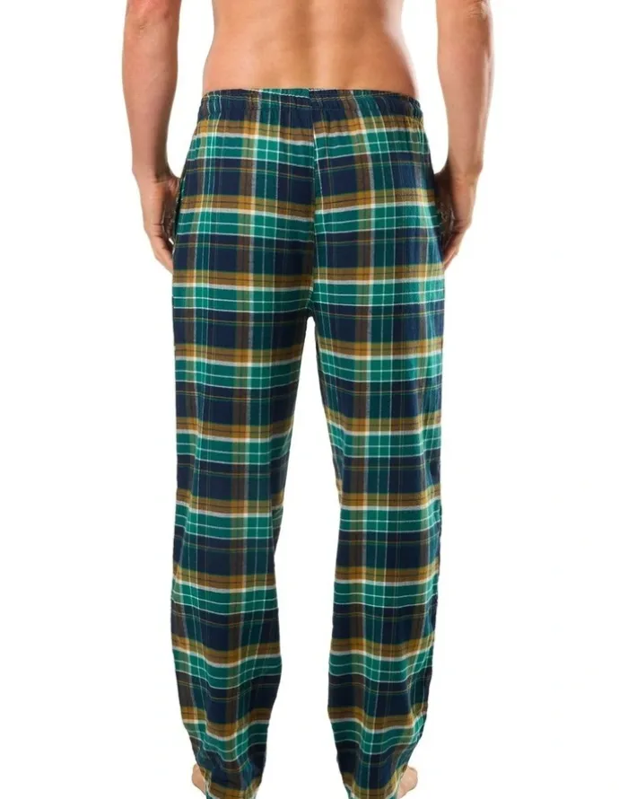 Mitch Dowd Paddy Plaid Bamboo Flannel Sleep Pant in Green