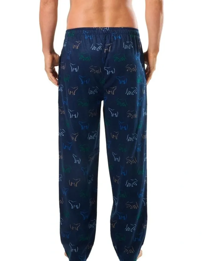 Mitch Dowd Polar Play Bamboo Flannel Sleep Pant in Blue