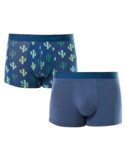 Mitch Dowd Prickly Fella Bamboo Trunks 2 Pack Multi
