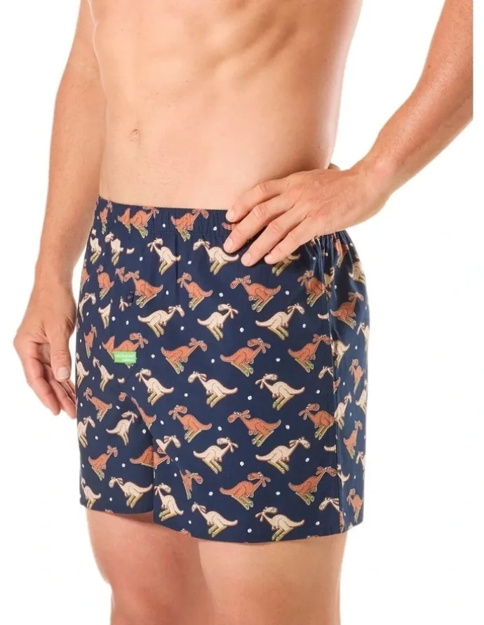 Mitch Dowd Roo Bamboo Boxer Shorts in Navy
