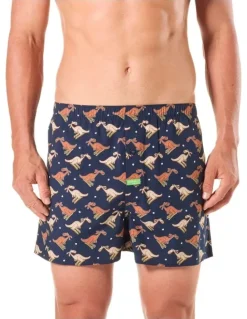 Mitch Dowd Roo Bamboo Boxer Shorts in Navy