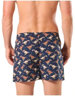 Mitch Dowd Roo Bamboo Boxer Shorts in Navy