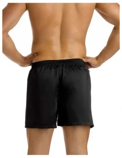 Mitch Dowd Satin Boxer Short in Black