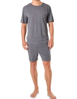 Mitch Dowd Soft Bamboo Sleep Tee in Grey Marle