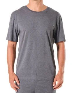 Mitch Dowd Soft Bamboo Sleep Tee in Grey Marle