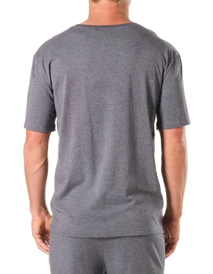 Mitch Dowd Soft Bamboo Sleep Tee in Grey Marle