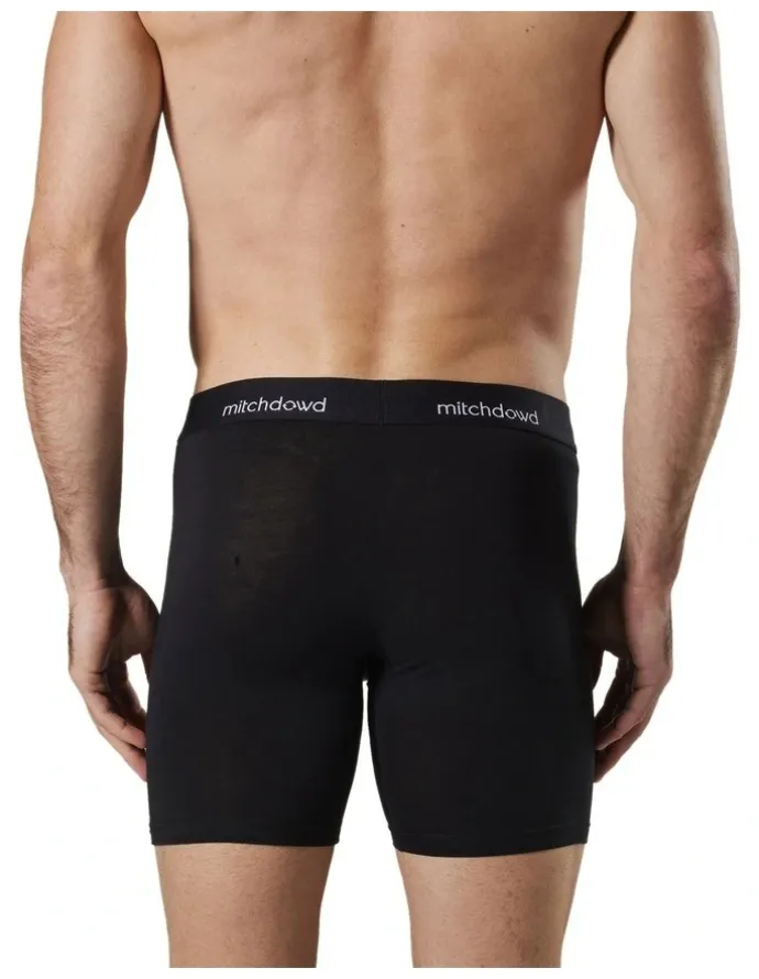 Mitch Dowd Stretch Cotton Comfort Trunks 3 Pack in Black
