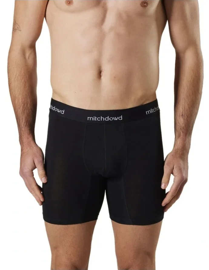 Mitch Dowd Stretch Cotton Comfort Trunks 3 Pack in Black