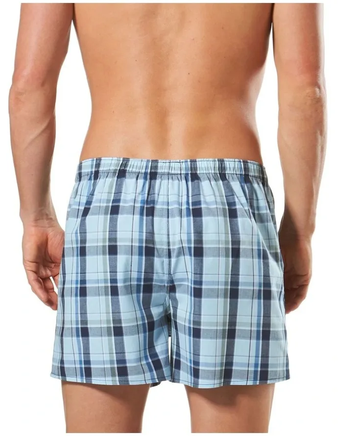 Mitch Dowd Woven Boxer 3 Pack in Blue