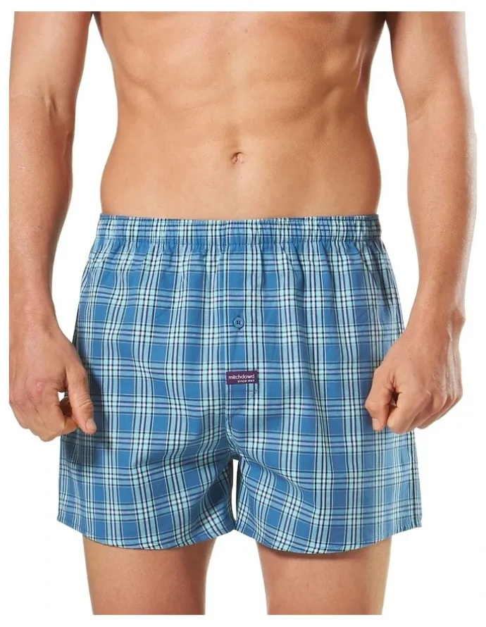 Mitch Dowd Woven Boxer 3 Pack in Blue