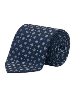 MJ Bale Aldenbury Tie in Navy Blue