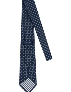 MJ Bale Aldenbury Tie in Navy Blue