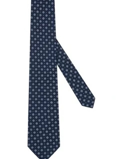 MJ Bale Aldenbury Tie in Navy Blue