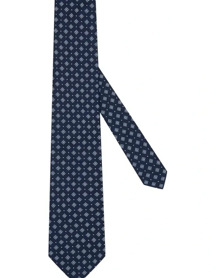 MJ Bale Aldenbury Tie in Navy Blue