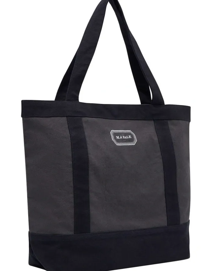 MJ Bale Benicio Tote Bag in Charcoal Navy