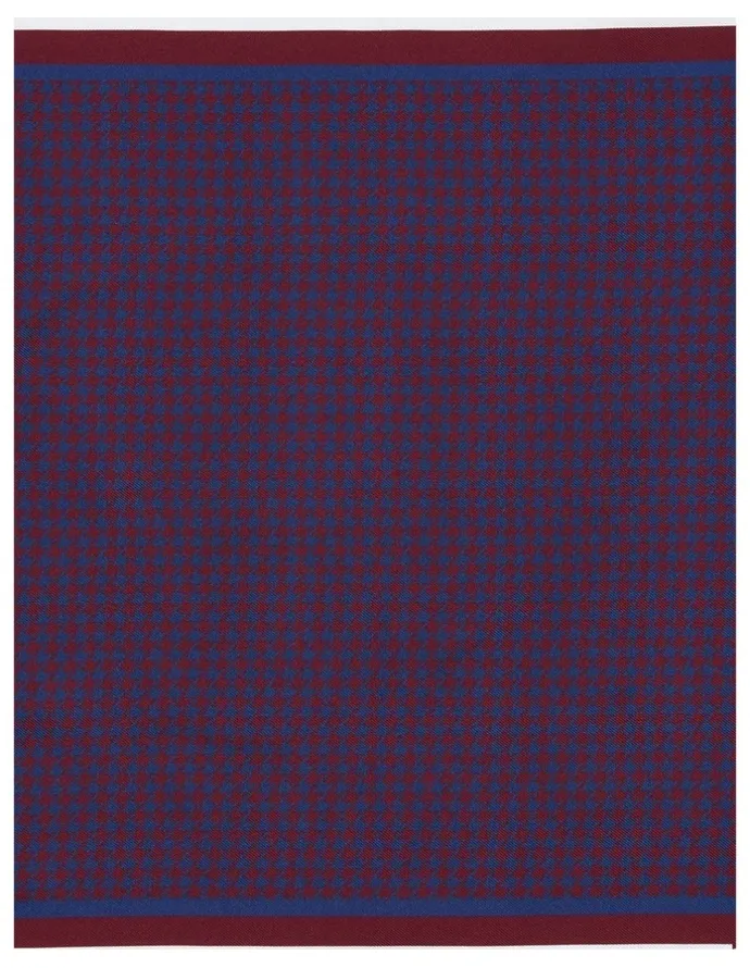 MJ Bale Briarfield Pocket Square in Burgundy