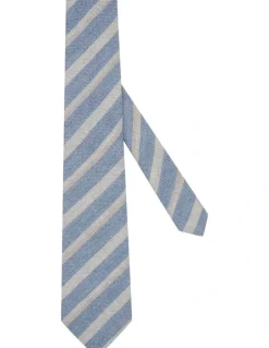 MJ Bale Caffarelli Tie in Blue White