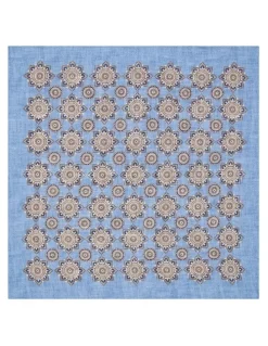 MJ Bale Ferraresi Pocket Square in Blue
