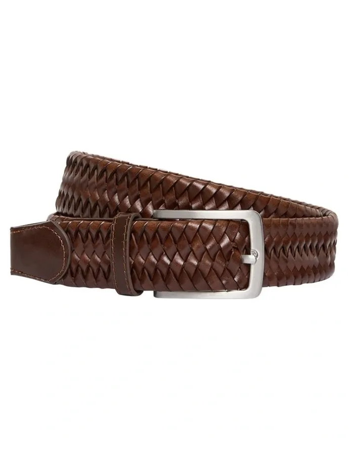 MJ Bale Hide Belt in Brown