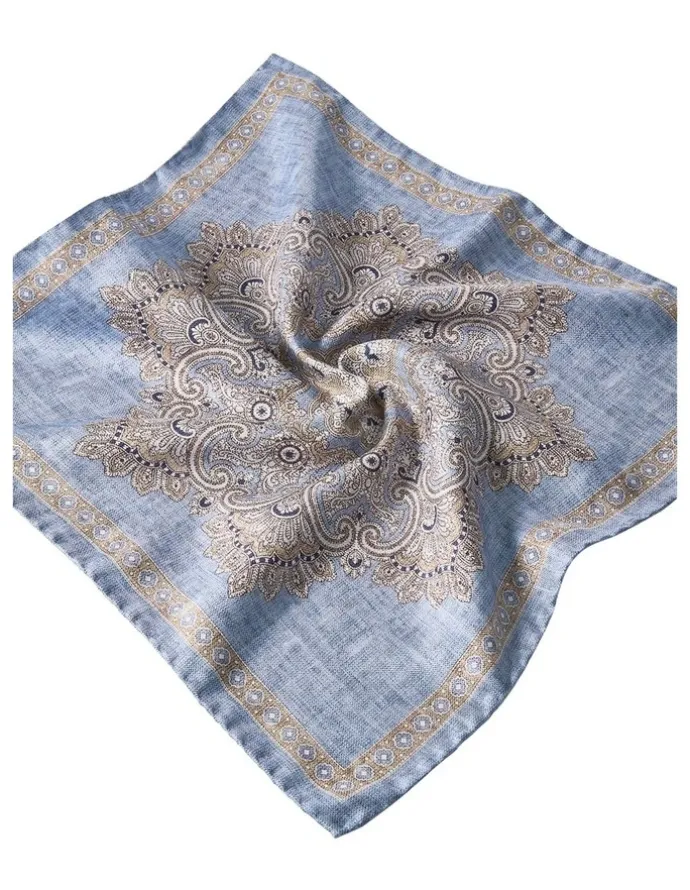 MJ Bale Lunardo Pocket Square in Blue