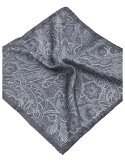 MJ Bale Rossetti Pocket Square in Grey