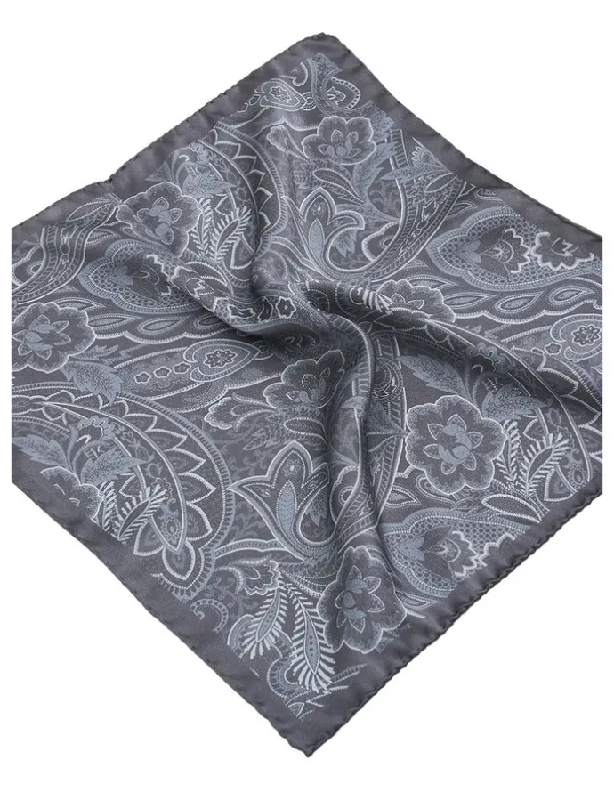 MJ Bale Rossetti Pocket Square in Grey