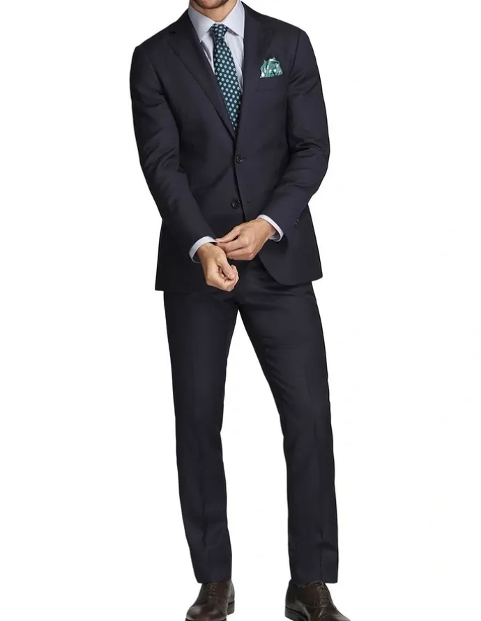 MJ Bale Saunders Navy Slim Jacket