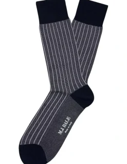 MJ Bale Senatore Sock In Navy Lilac