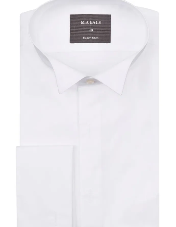 MJ Bale Termao White Tuxedo Shirt