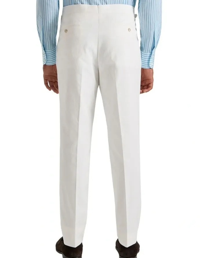 MJ Bale Wantanabe Trouser in White