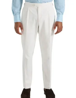 MJ Bale Wantanabe Trouser in White