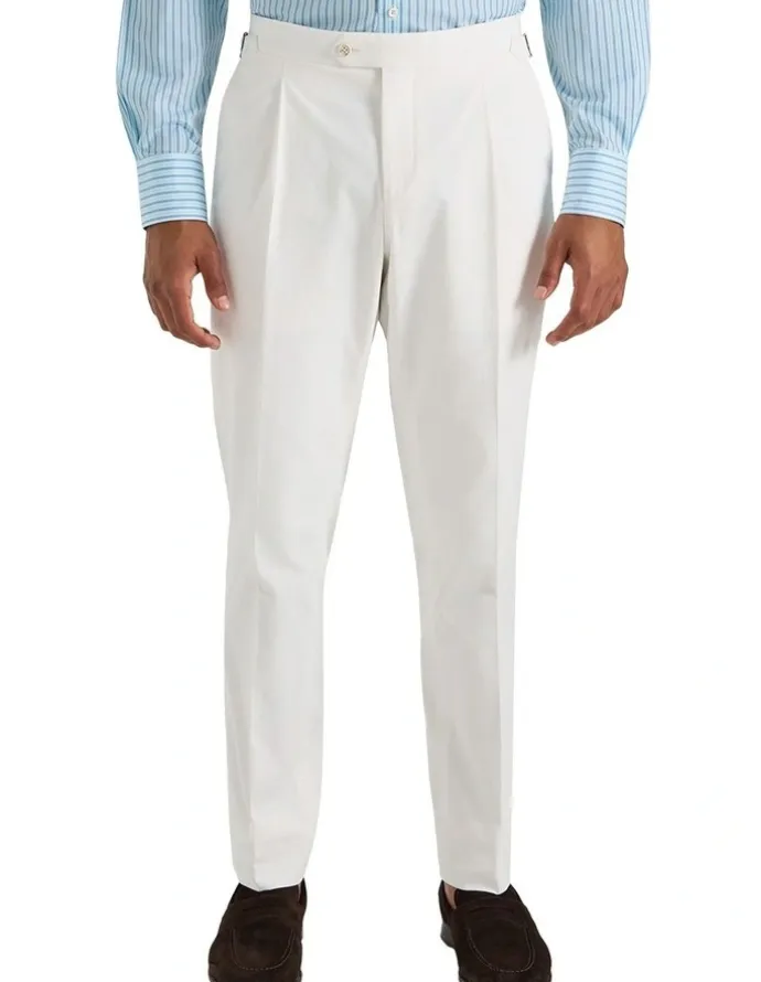 MJ Bale Wantanabe Trouser in White