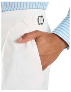 MJ Bale Wantanabe Trouser in White