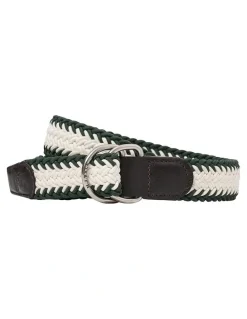 MJ Bale Wyatt Belt in Green/White