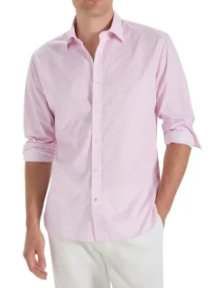 MJ Bale Belleville Printed Shirt in Pink White