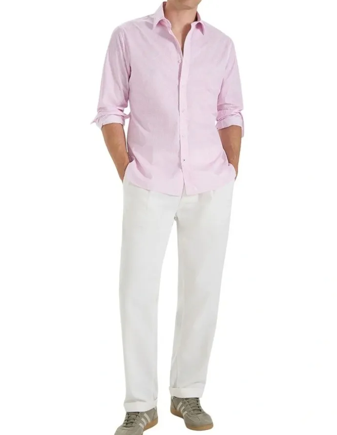 MJ Bale Belleville Printed Shirt in Pink White
