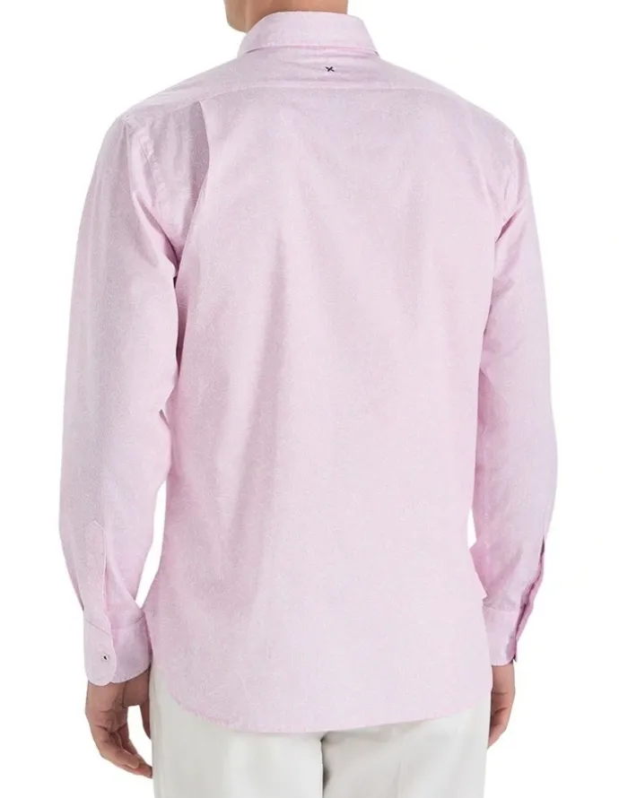 MJ Bale Belleville Printed Shirt in Pink White