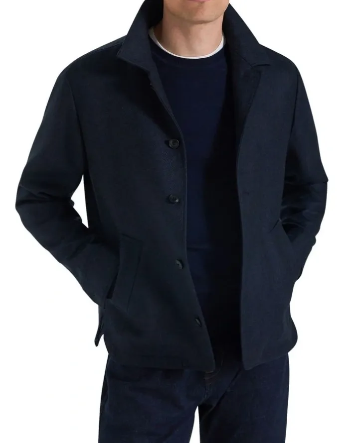 MJ Bale Berkeley Wool Jacket in Navy