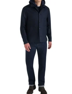 MJ Bale Berkeley Wool Jacket in Navy