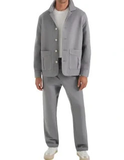 MJ Bale Byron Summer Jacket in Light Grey