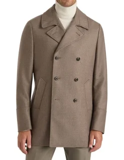 MJ Bale Claudio Peacoat in Camel