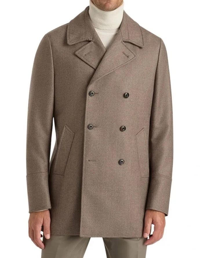 MJ Bale Claudio Peacoat in Camel