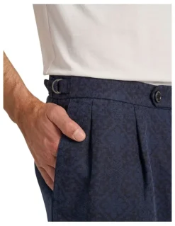 MJ Bale Cruz Printed Shorts in Midnight