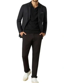 MJ Bale Dickie Knit Polo Shirt in Black