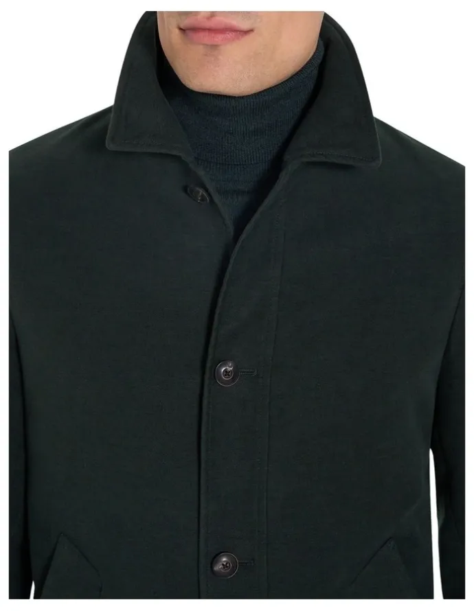 MJ Bale Flinders Moleskin Jacket in Green