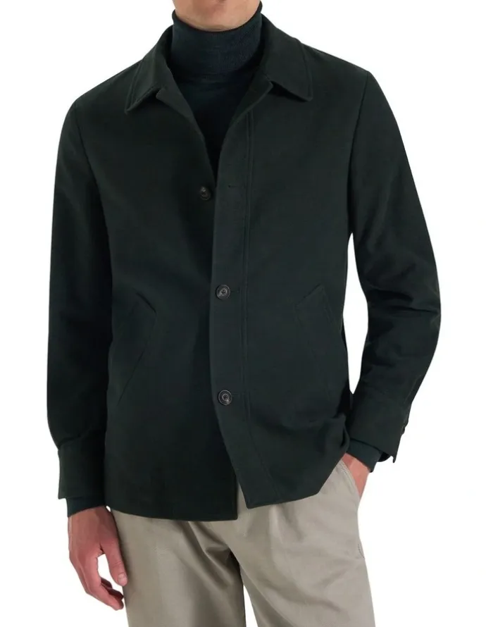 MJ Bale Flinders Moleskin Jacket in Green