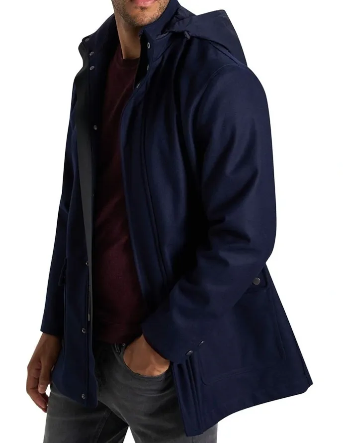 MJ Bale Ginsburg Wool Parka in Midnight