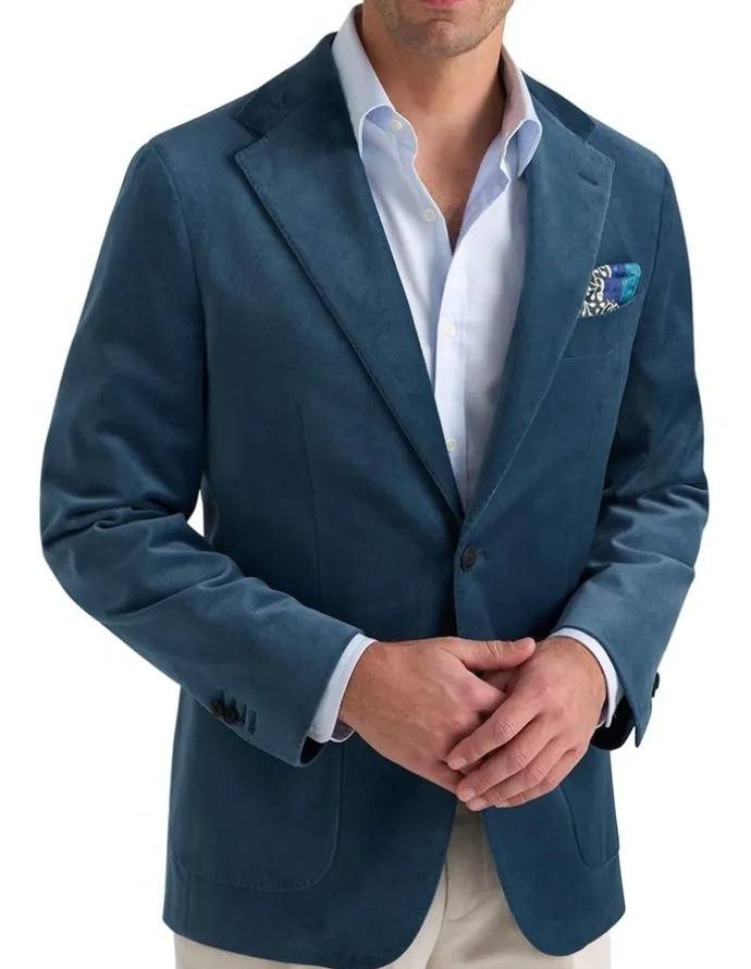 MJ Bale Mercury Velvet Jacket in Denim